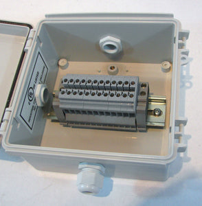 Plastic Junction /Splice Boxes with or without Terminal Blocks - 8-22 AWG