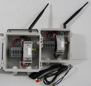 Wireless Dual Voltage Transmitter / Receiver Set - NEMA 4X Enclosures - 900 MHz
