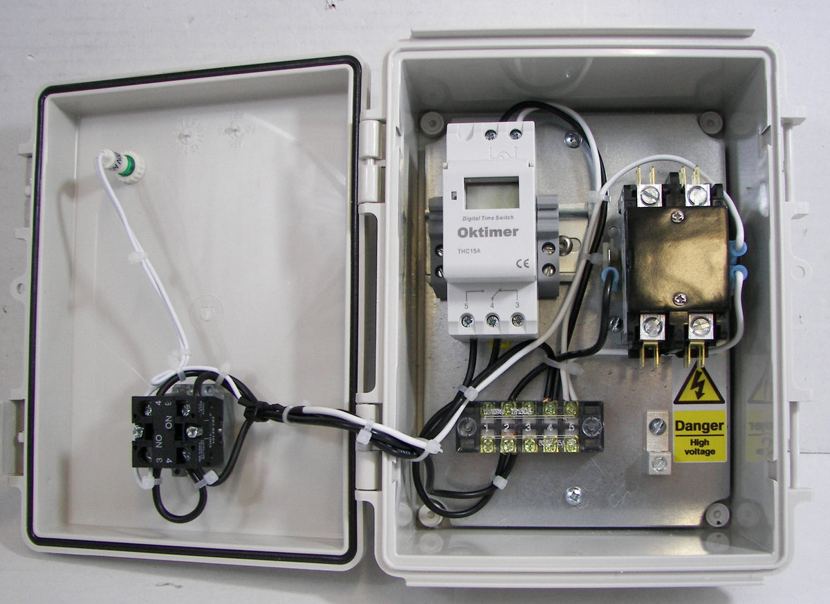 Digital Timer Control Panel with 1, 2 or 3-Pole Contactor -120V AC ...