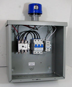 Lighting Control / Contactor Panel with Standard Twist-lock Photocell Socket - 120V AC Operation