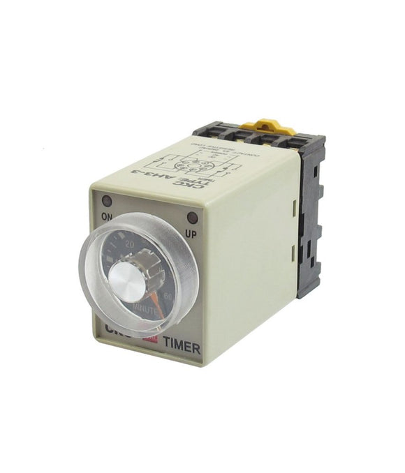 Adjustable Delay Timer Relay with Din-rail Base Socket